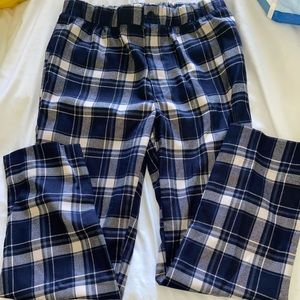 Blue & baby pink plaid pants